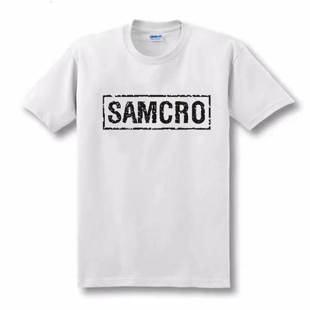 Sons of Anarchy SAMCRO Print T-shirt Men Women Trend Hip Hop Rock Oversized Short Sleeve Tee Cotton T Shirts Clothes Tops 65051 L