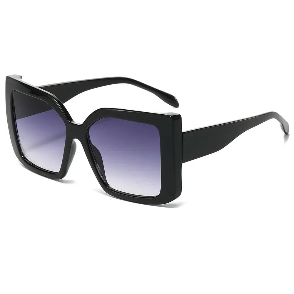 Summer New Square Large Frame Sunglasses Fashion Color Blocked for Men Women Outdoor Travel Driving Sunshade Glasses
