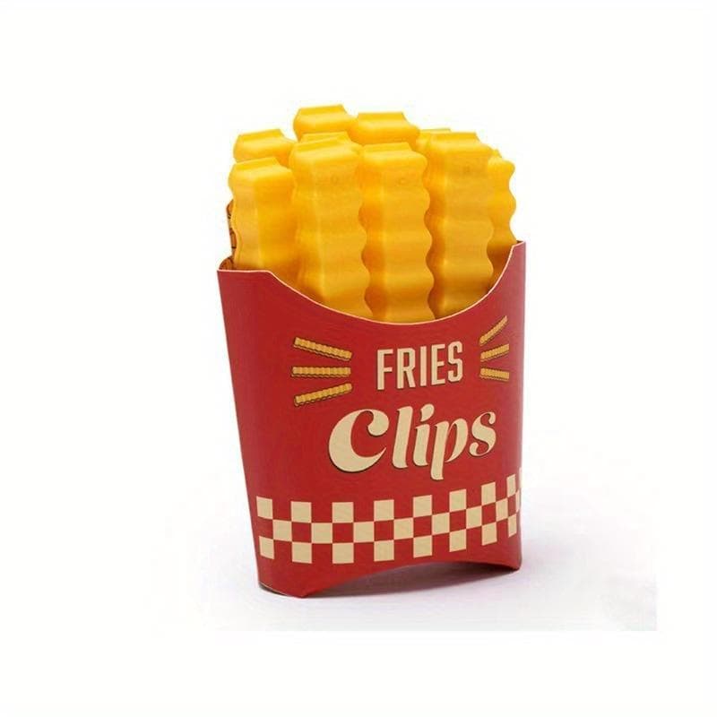FreshSeal Flake Plastic Bag Clips with Storage Container - Kitchen and Refrigerator Freshness and Organization Clips, Not Food Contact Safe. A