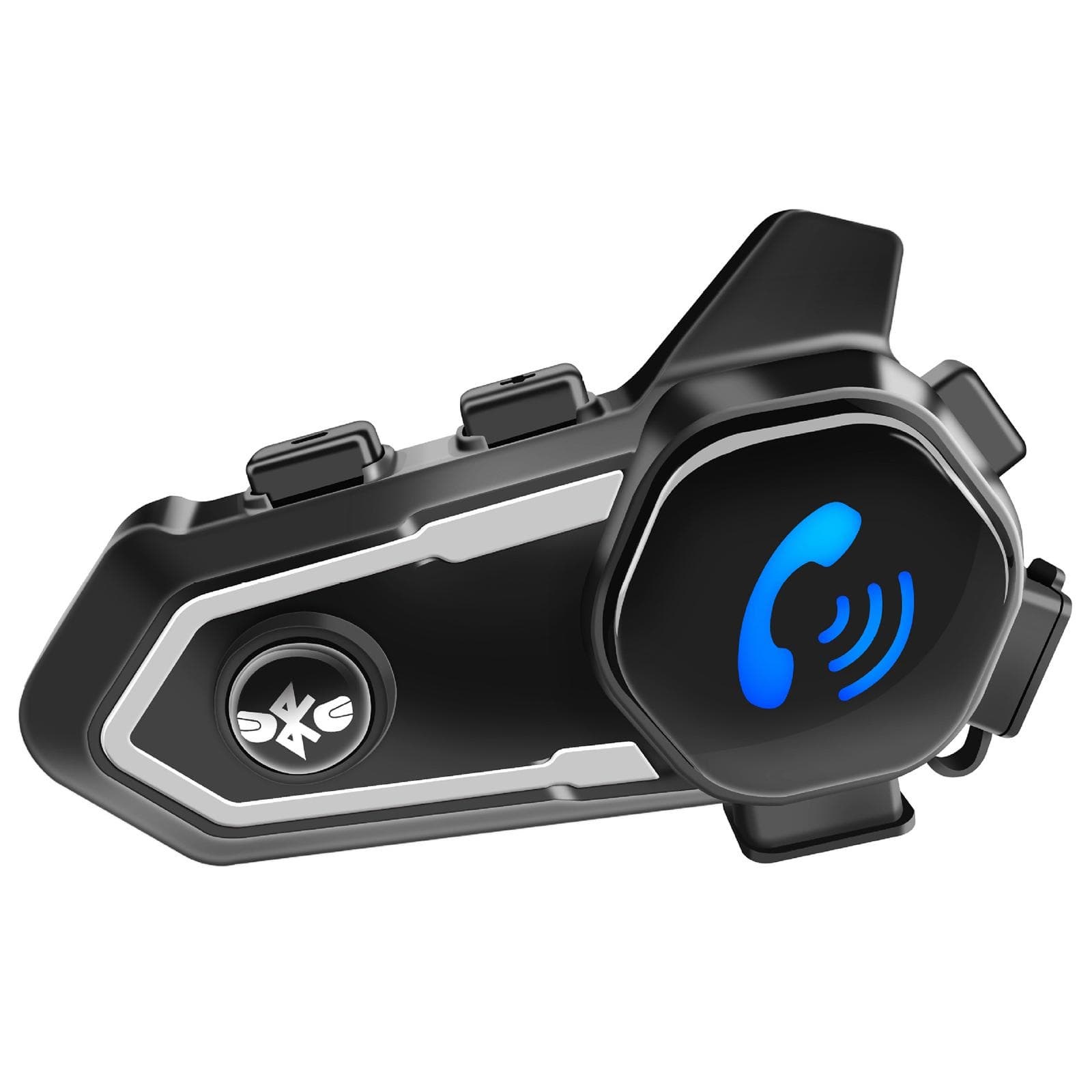 Motorcycle Helmet Intercom BT5.0 Hands-free Interphone for Motorcycle Riders 300M Range IP67 black
