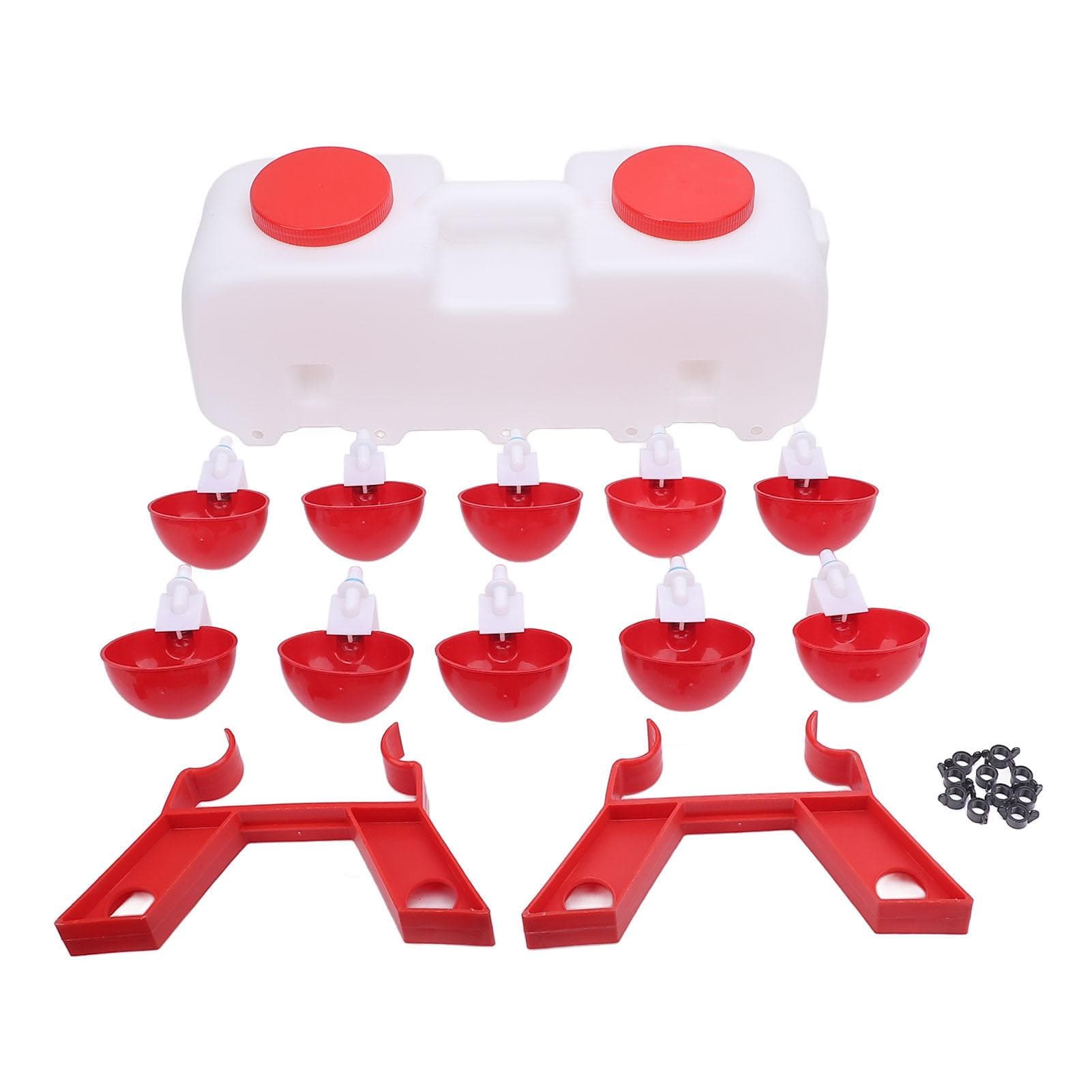 25Pcs Automatic Chicken Water Feeder Stable Base Large Capacity Self Filling Chicken Water