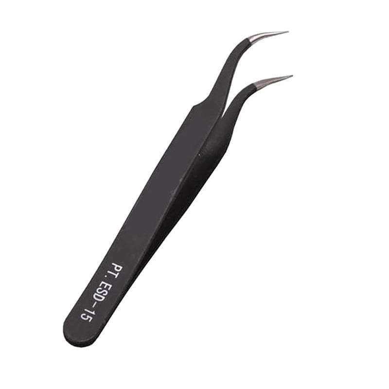 1Pcs Elbow Tweezers Jewelry Accessories Precision Beauty Stainless Steel Tweezers Tools