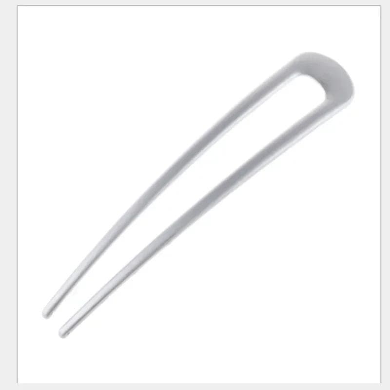 U-Shaped Hairpin Elegant Lady Headwear Metal Hair Clip Beautiful Hair Accessories For Girls Hairstyle Design Tool silver