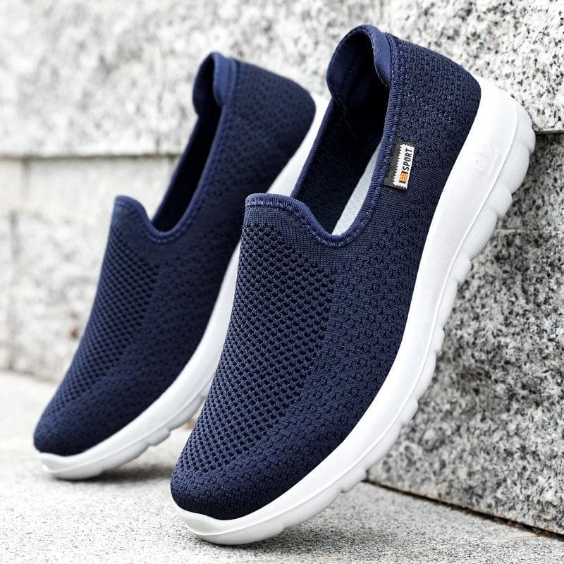 Walking Shoes Soft-soled Shoes Men's New Men's Shoes Fashion Cloth Shoes Middle-aged and Elderly Couple Sports Shoes Men 44