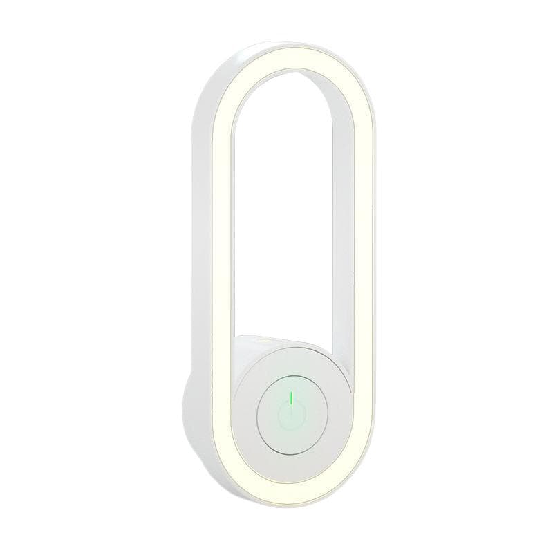 Ultrasound Fly Repeller Indoor Plug in Bug Repellent Low Noise 2 Gear Adjustable with Night Light white