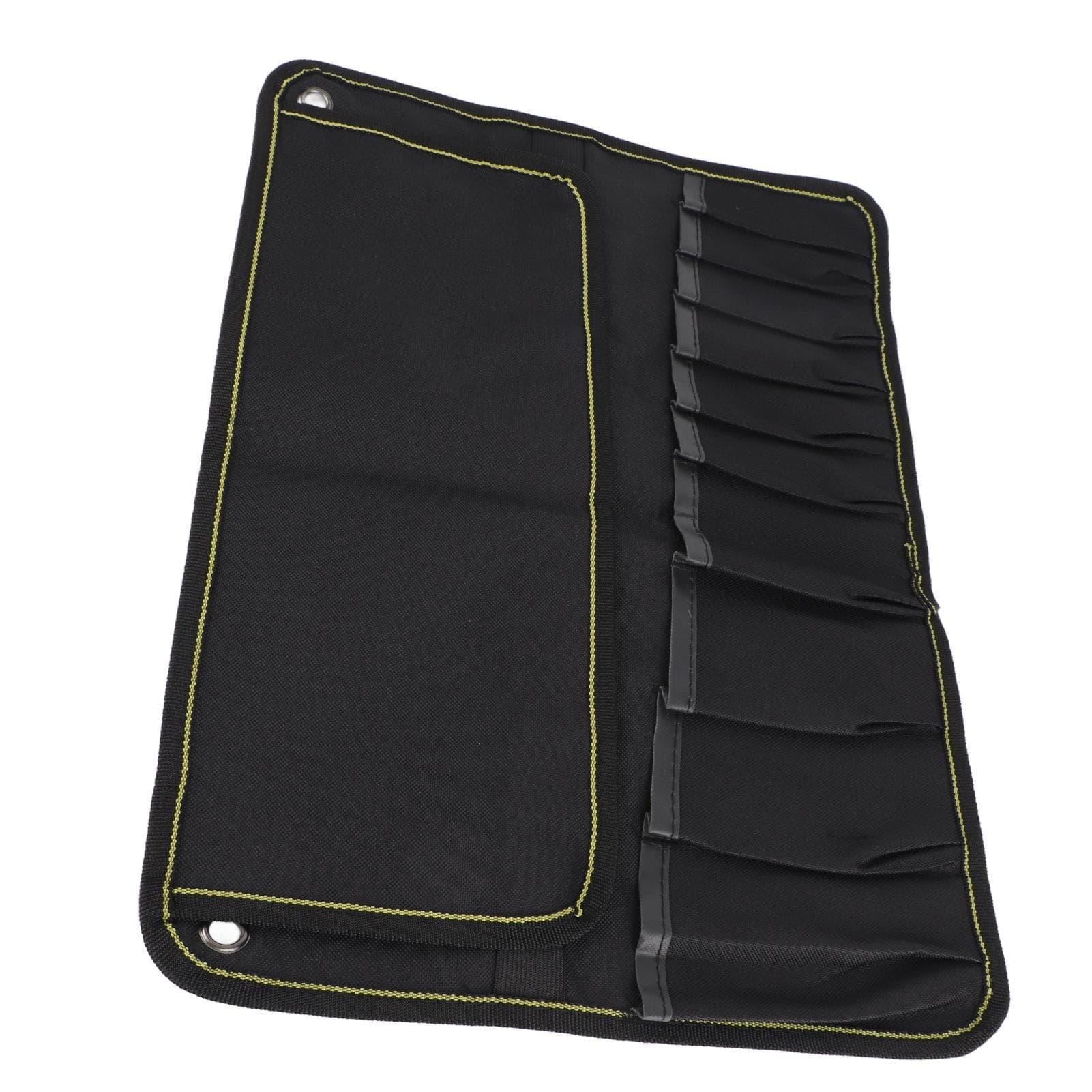 Motorcycle Roll Tool Pouch Large Capacity Thick Portable Multi Pocket Hanging Tool Roll Up Bag black