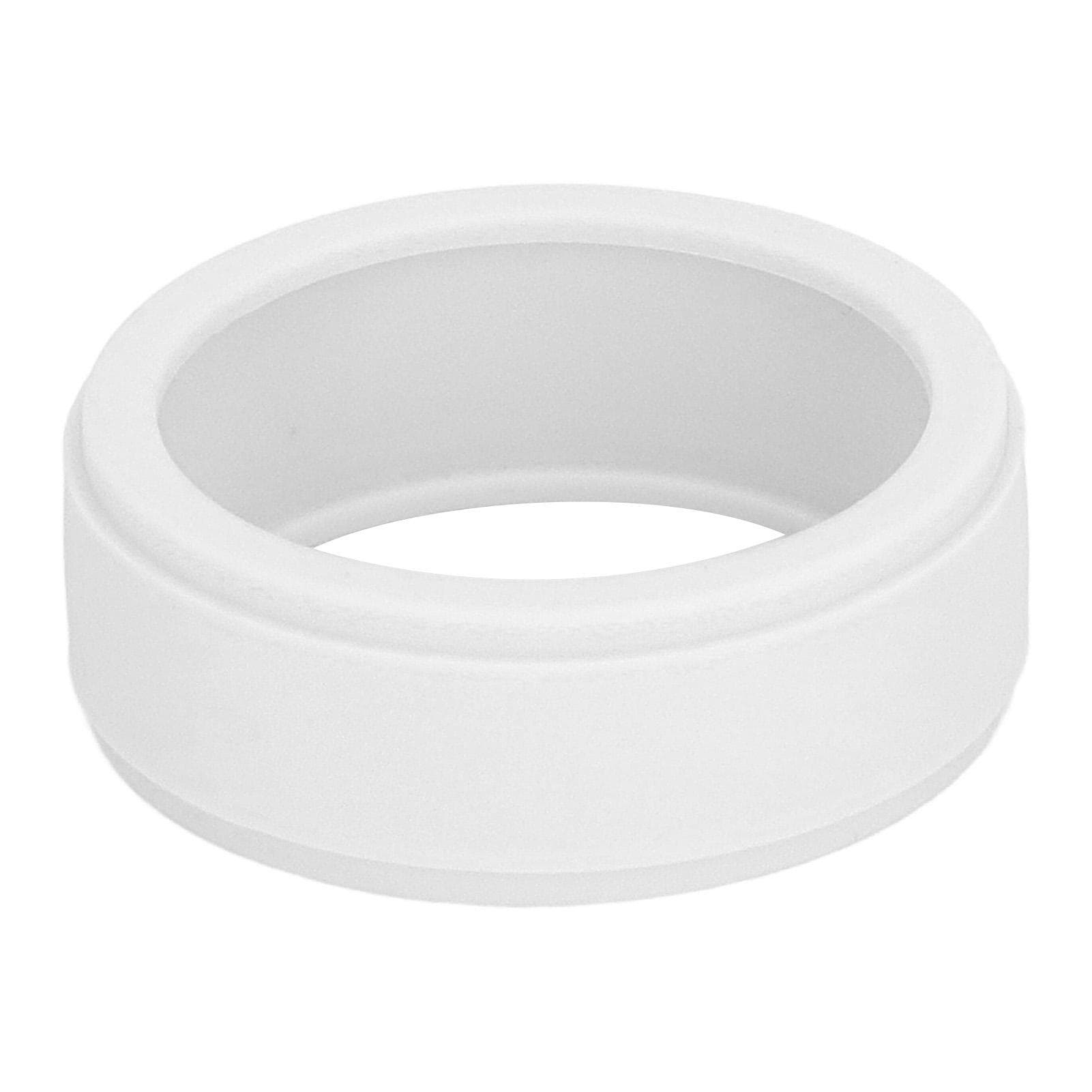 Smart Ring Cover Soft Skin Friendly Elastic Scratch Proof Silicone Ring Protector for Men Women M white