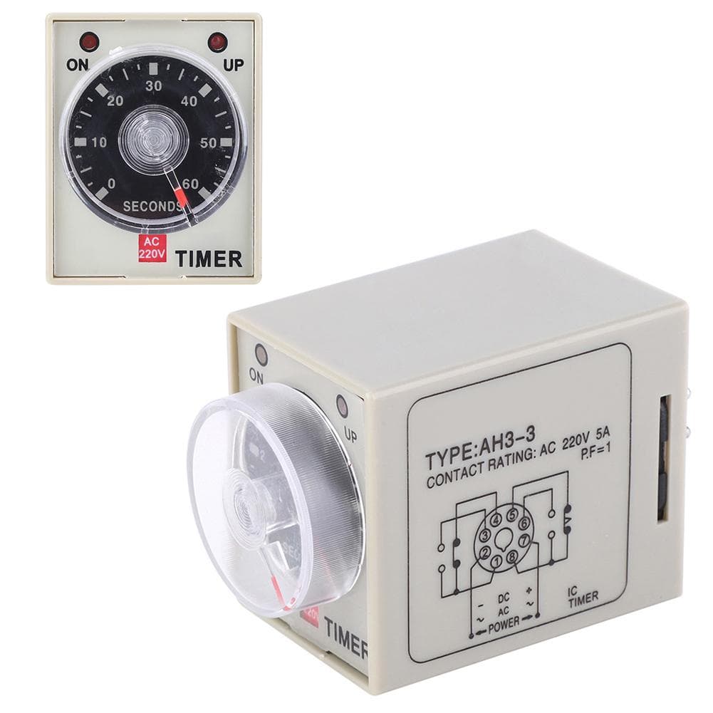 AH33 Time Relay Adjustable Delay Timer Switch AC 220V for Automatic Control System
