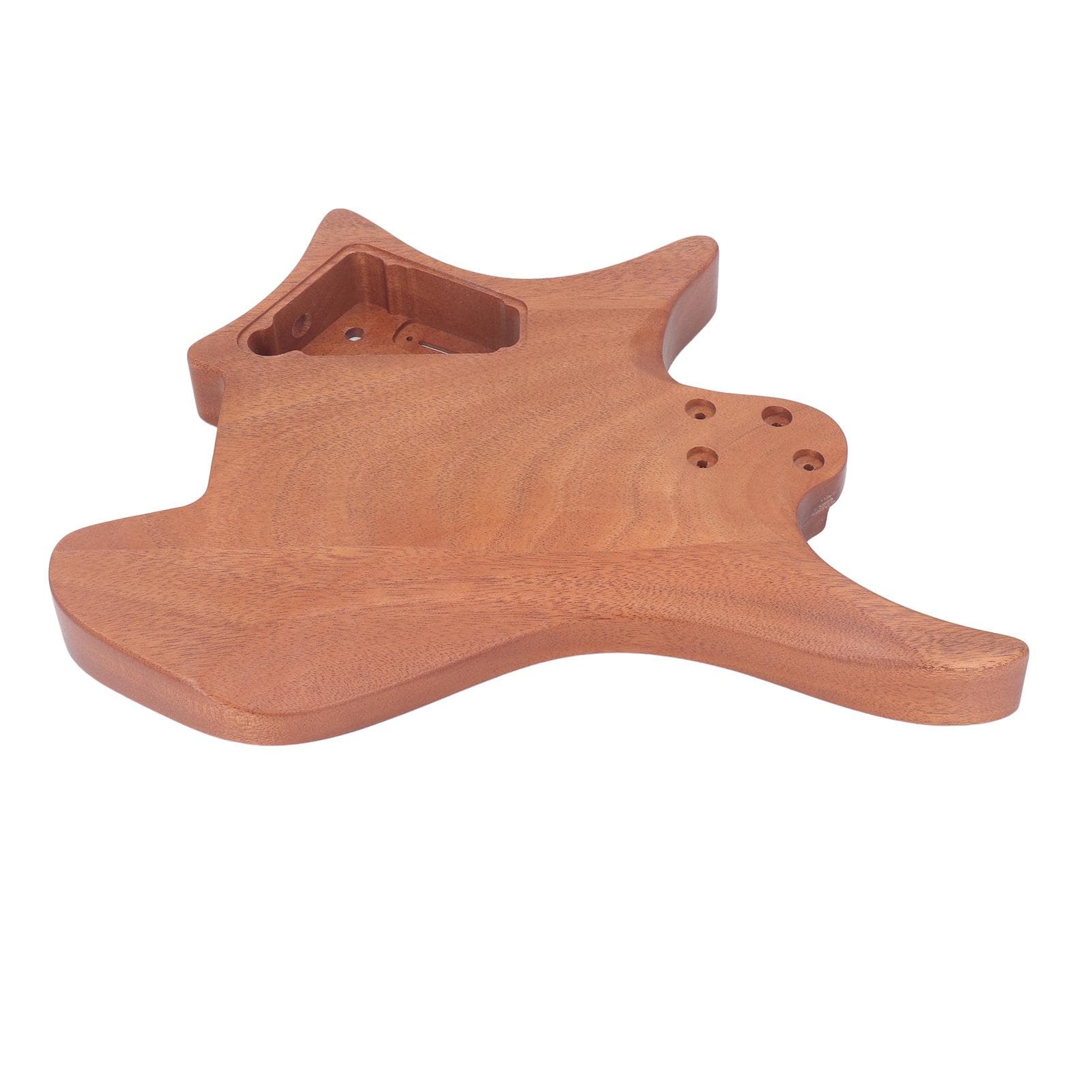 Guitar Barrel Body Unfinished Polished Mahogany DIY 6 String Headless Electric Guitar Parts