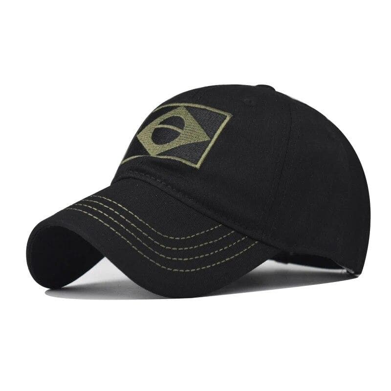 Army Camouflage Male Baseball Cap Men Embroidered Brazil Flag Caps Outdoor Sports Tactical Dad Hat Casual Hunting Hats black