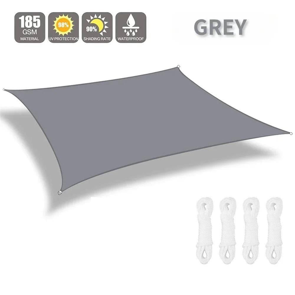 2mx3m Waterproof Sun Shelter Sunshade Protection Shade Sail Awning Camping Cloth Large for Outdoor Canopy Garden Patio 2*3M