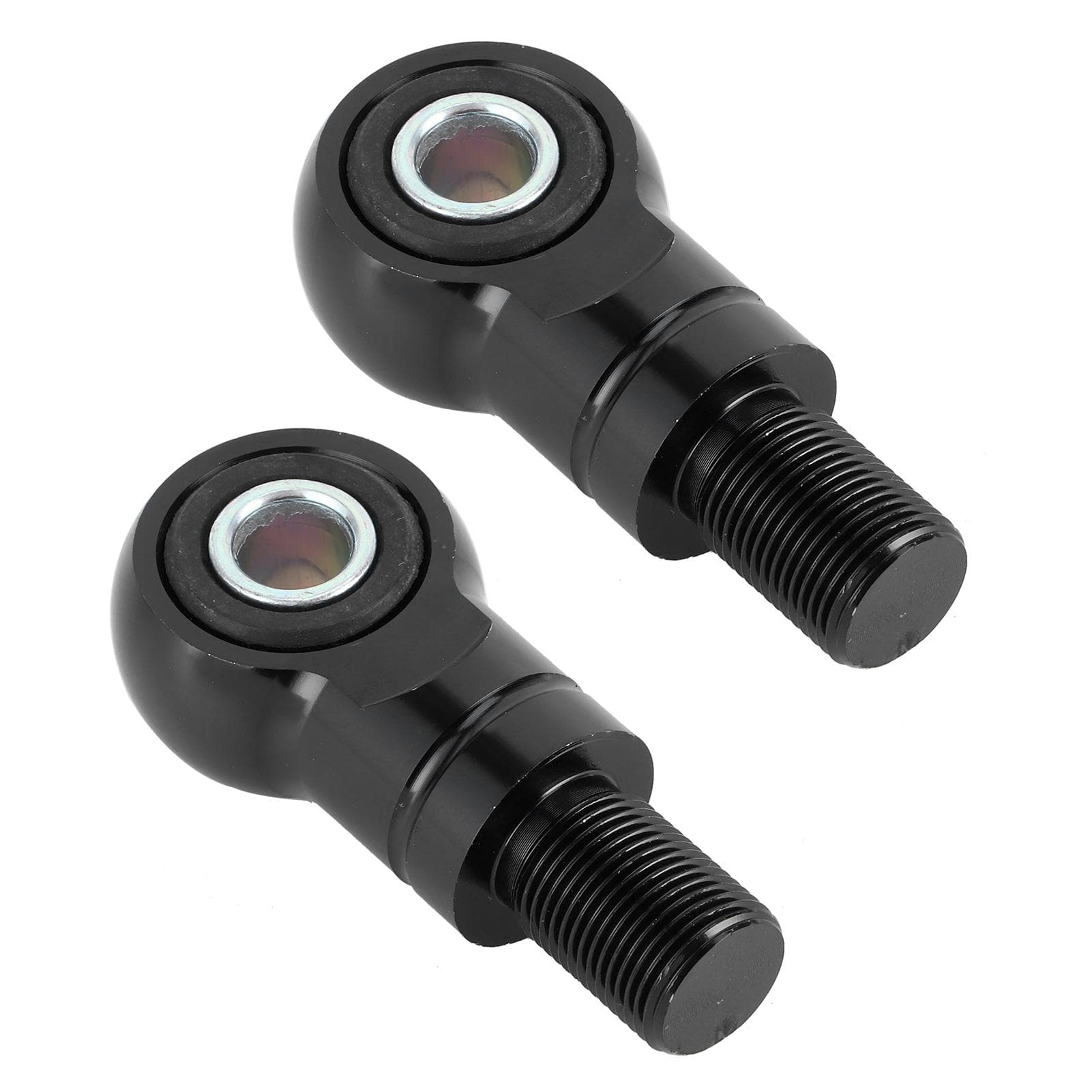Pair of 10mm Hole Air Shock Absorber Adapter Damper Height Increase for Motorcycle ATVs black