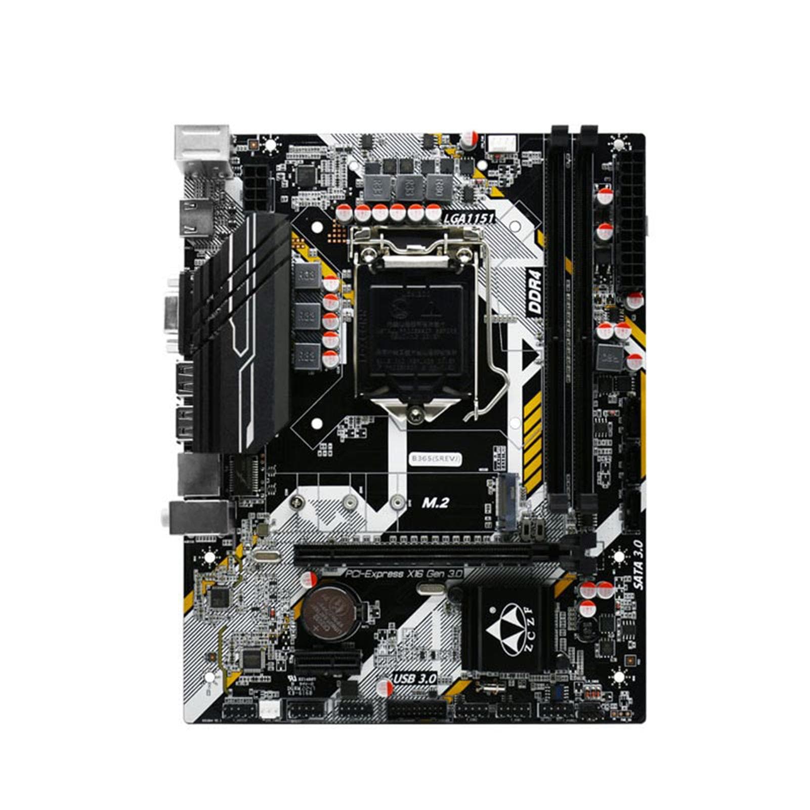DDR4 B365A4 Computer Motherboard LGA1151 CPU Support 64G Dual Channel Dual M.2 Interface Realtek black