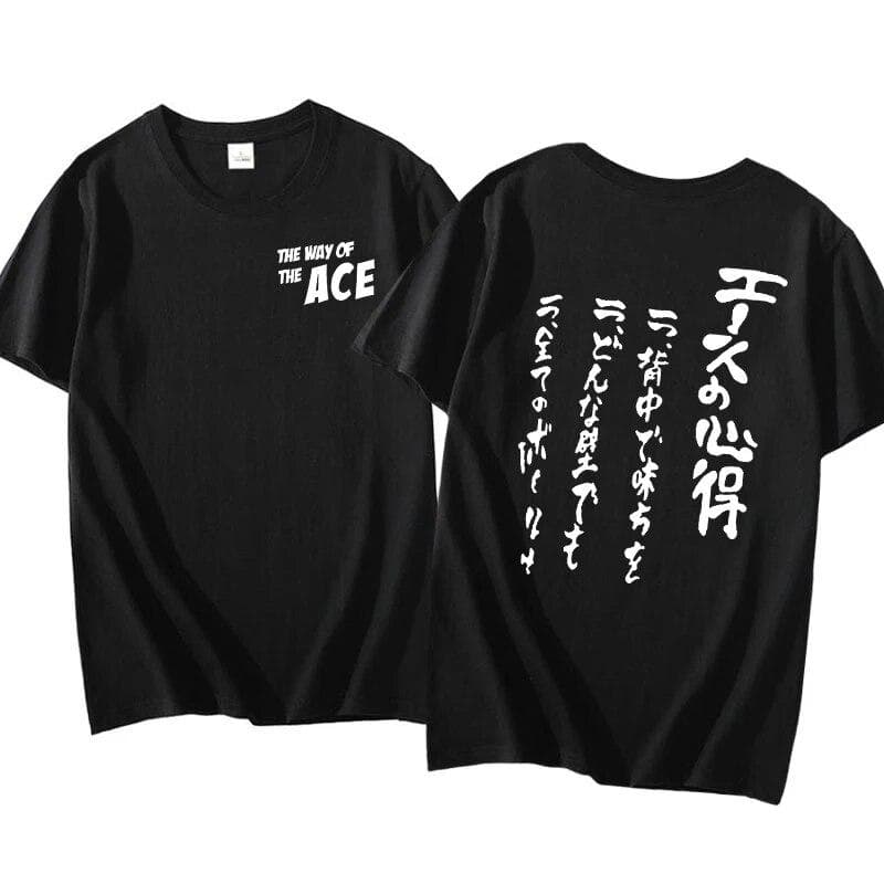 Haikyuu Bokuto Kotaro Way of The Ace T Shirt Women Unisex Casual Ace Owl Volleyball Graphic Anime T Shirts Letter Print Tshirt Tops Unisex S