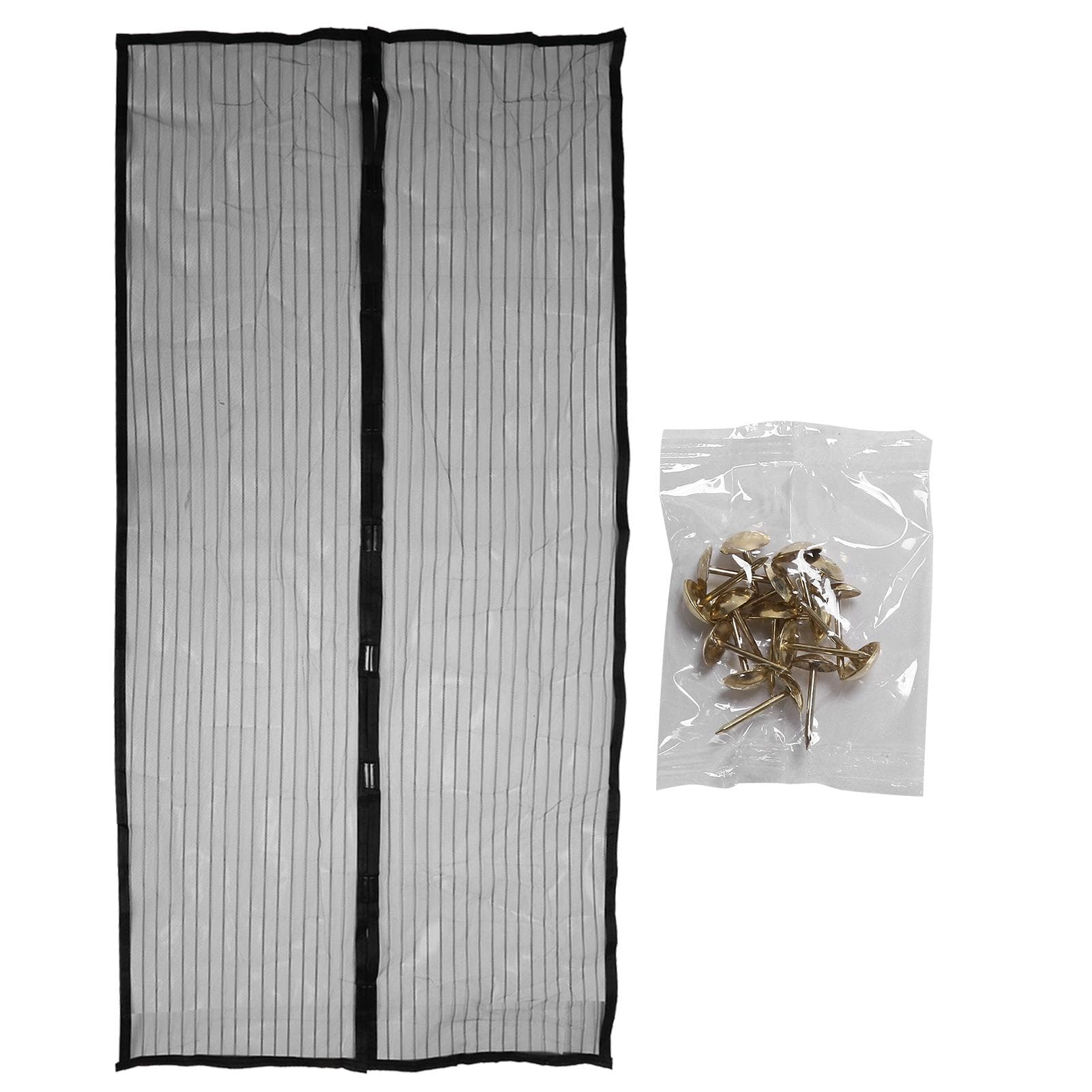 Magnetic Door Curtain Automatic Closing AntiMosquito Door Screen for Bedroom Kitchen(Black ) black