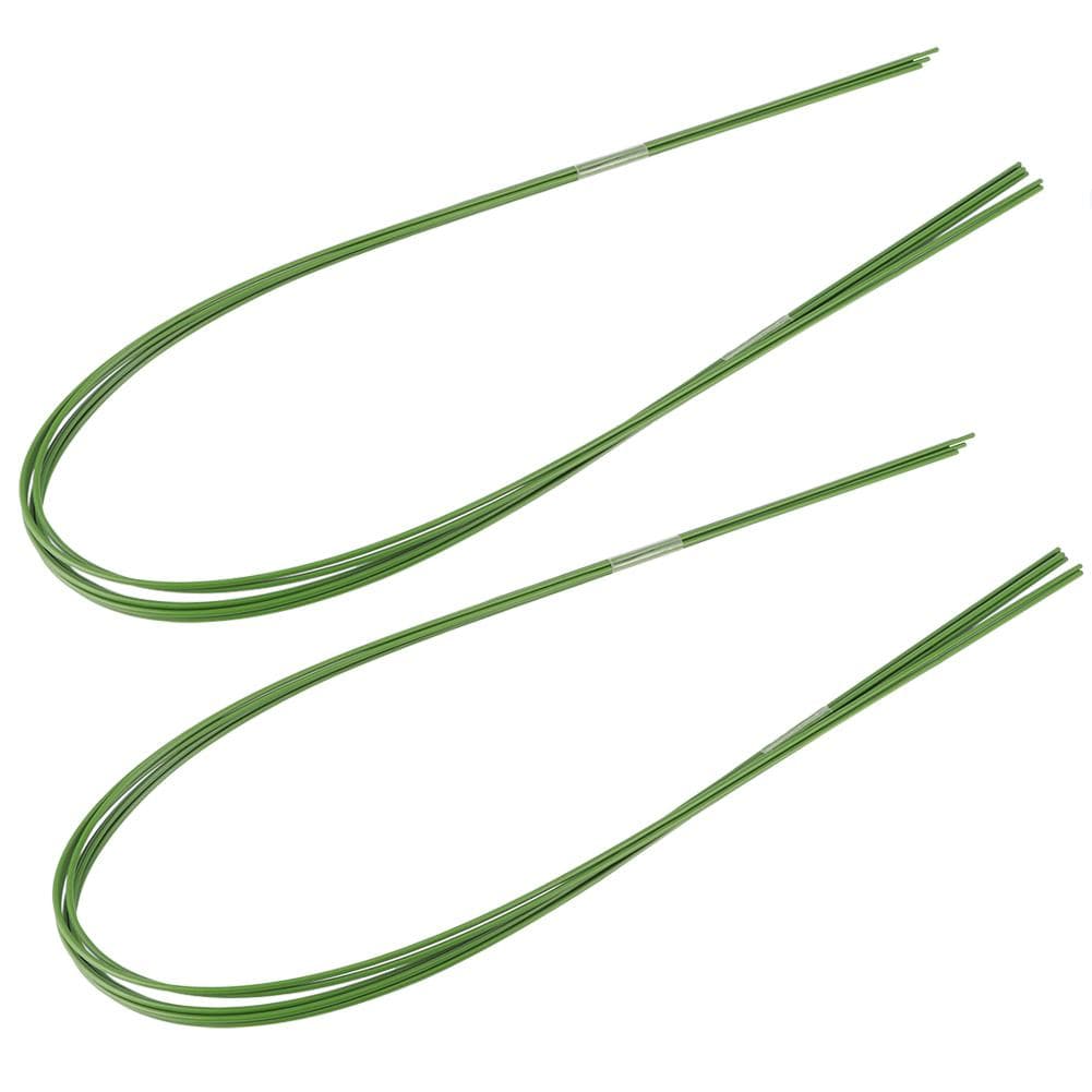 12Pcs DIY Garden Flexible Plastic Coated Iron Wire Flower Plant Support Greenhouse Hoop