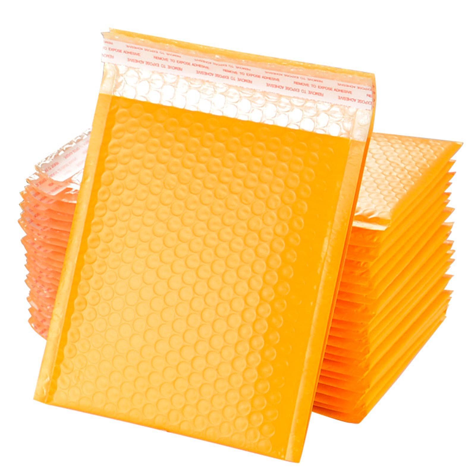 Bubble Mailers Padded Shipping Envelope Bag PolyMailer Self Seal Mailing Gift Bags for Delivery 11x15cm yellow