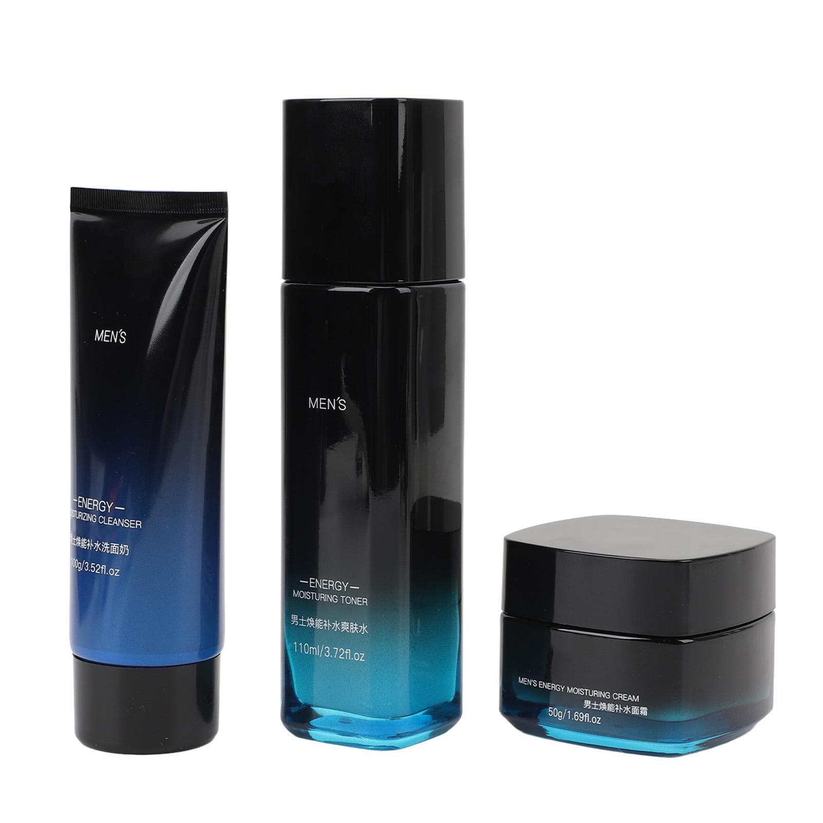 Hydrating Men Skincare Set Moisturizing Oil Controlling Men Toner Cleanser Facial Cream