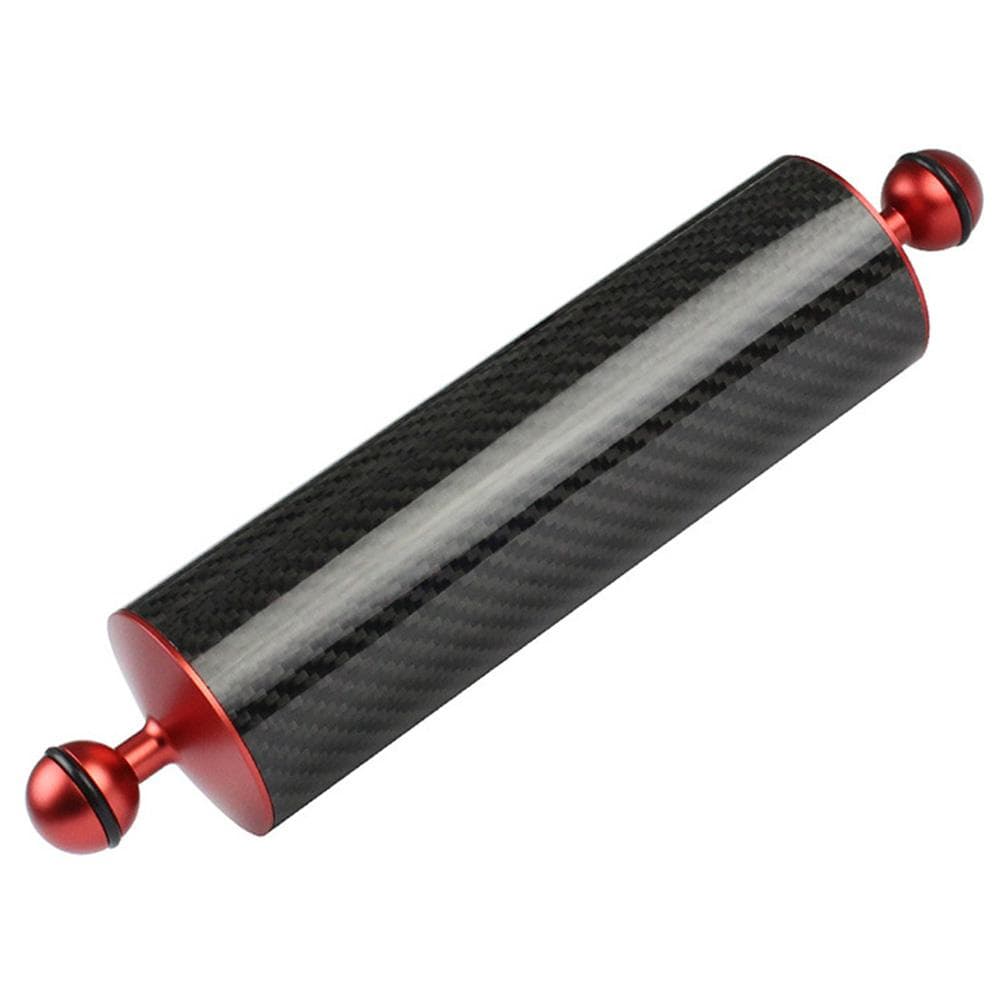 10 Inch Underwater Buoyancy Arm Floating Carbon Fiber Photography Lamp Arm for Diving Photography red