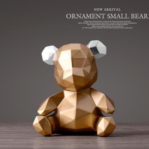 Cute Cartoon Bear Money Box Piggy Bank for Children Kids Adults Nordic Home Decor Kawaii Savings Box for Coins Safe Deposit gold