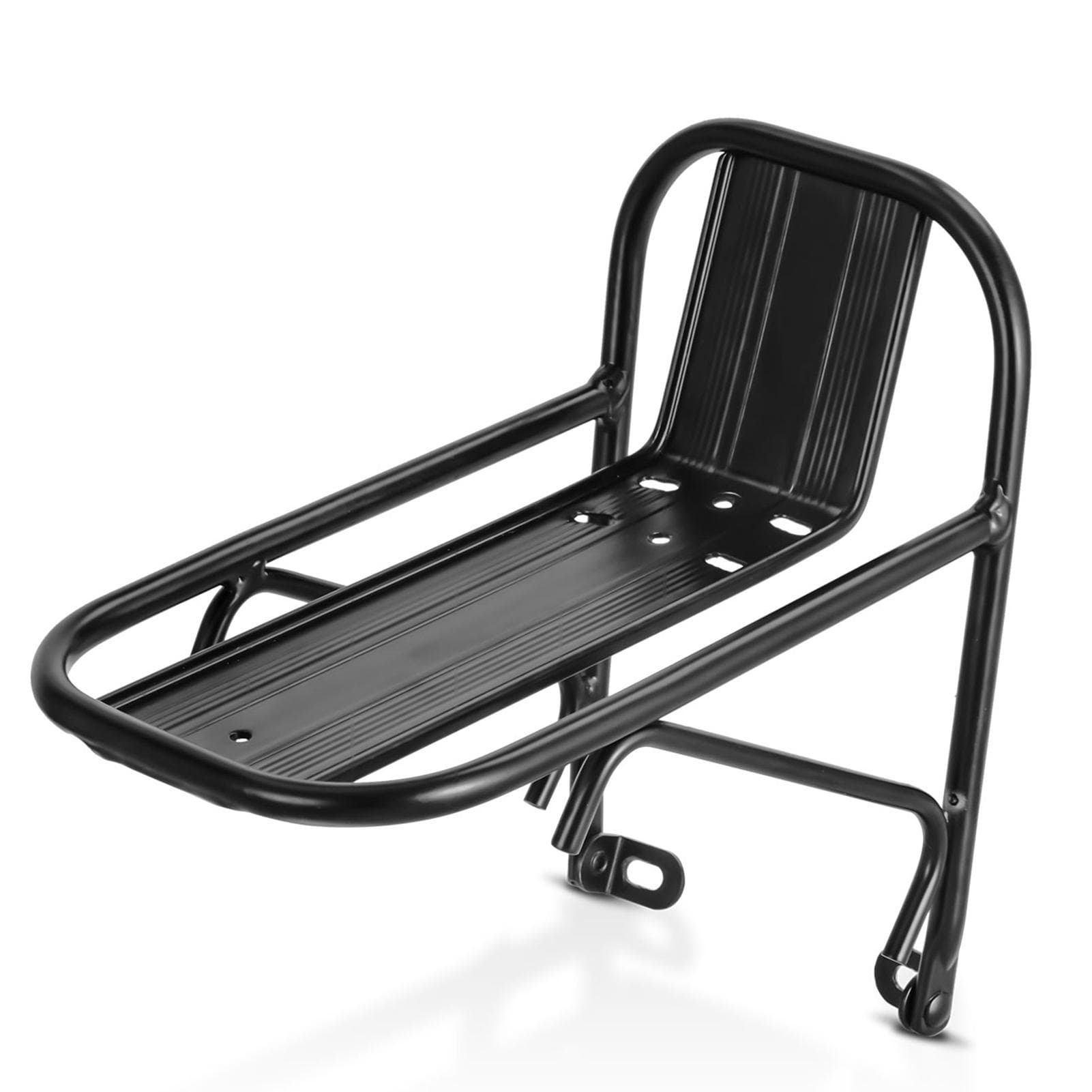 Bicycle Front Rack Aluminum Alloy Mountain Bike Cargo Luggage Carrier Rack black