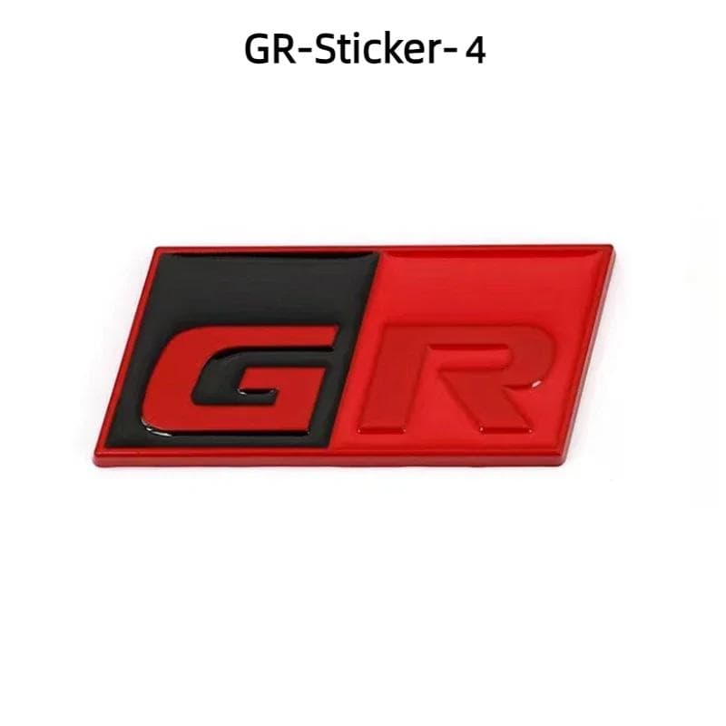 3D Metal GR Sport Logo Car Sticker Labeling Emblem Badge Decals Accessories GR-Sticker-4