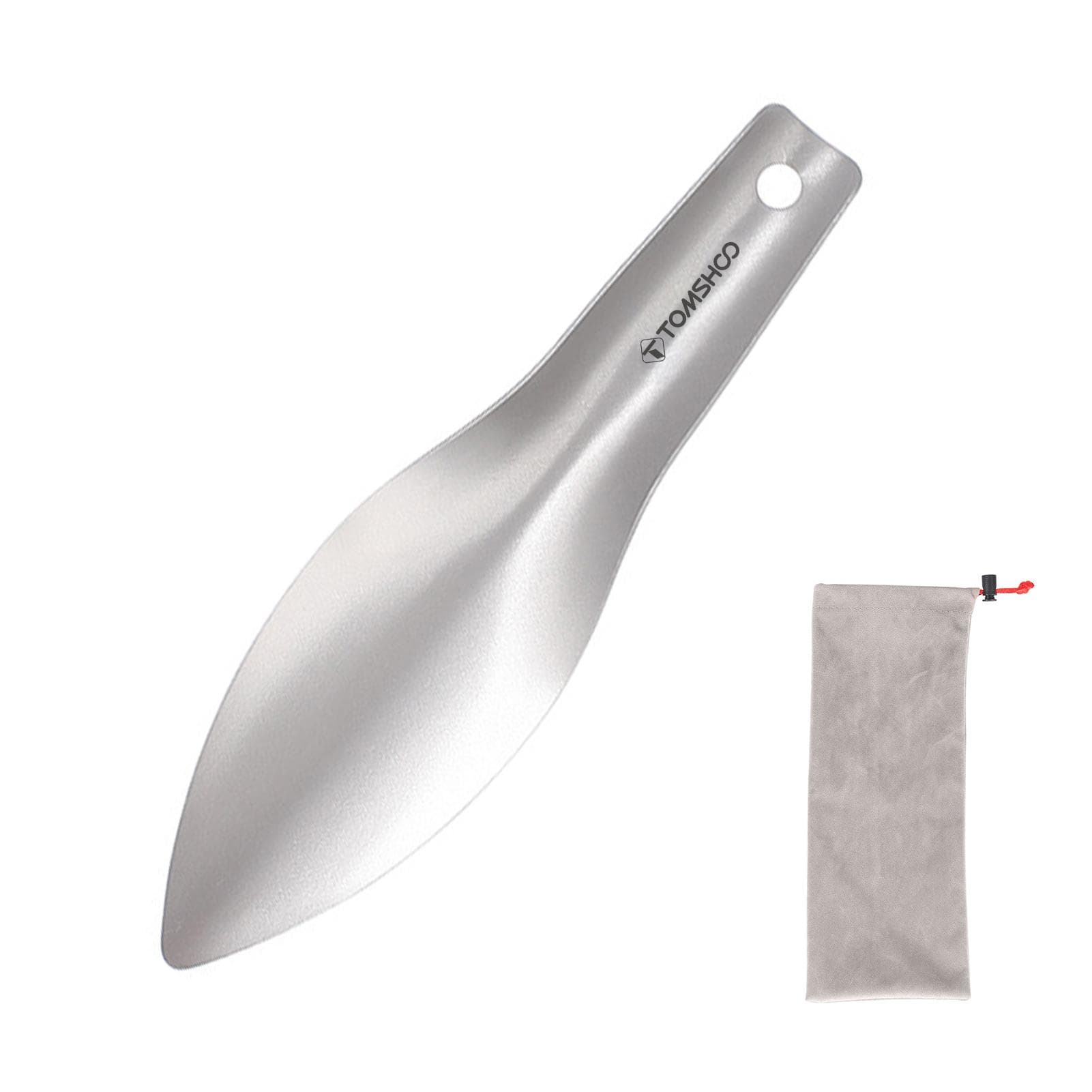 TOMSHOO Titanium Garden Hand Shovel Outdoor Camping Hiking Backpacking Trowel