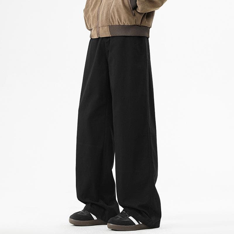 All-match Casual Pants for Men In Spring and Autumn, Slim and High, Loose, Drape, Straight Workwear, Micro-flare Trousers 4XL