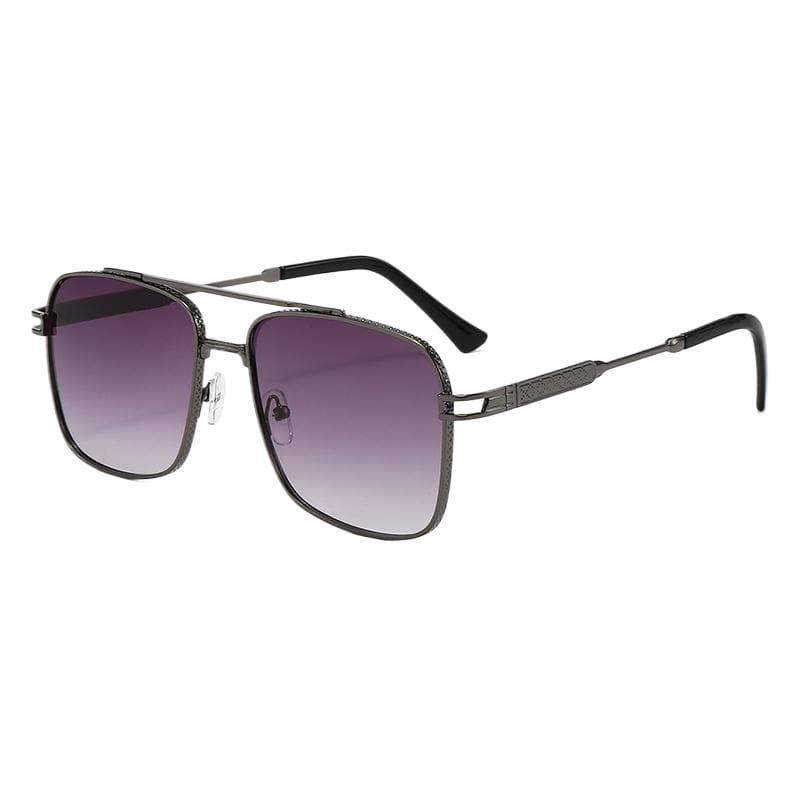 Steampunk Small Rectangle Sunglasses Men Vintage Luxury UV400 Protection Trendy Shades for Outdoor Driving 1PC