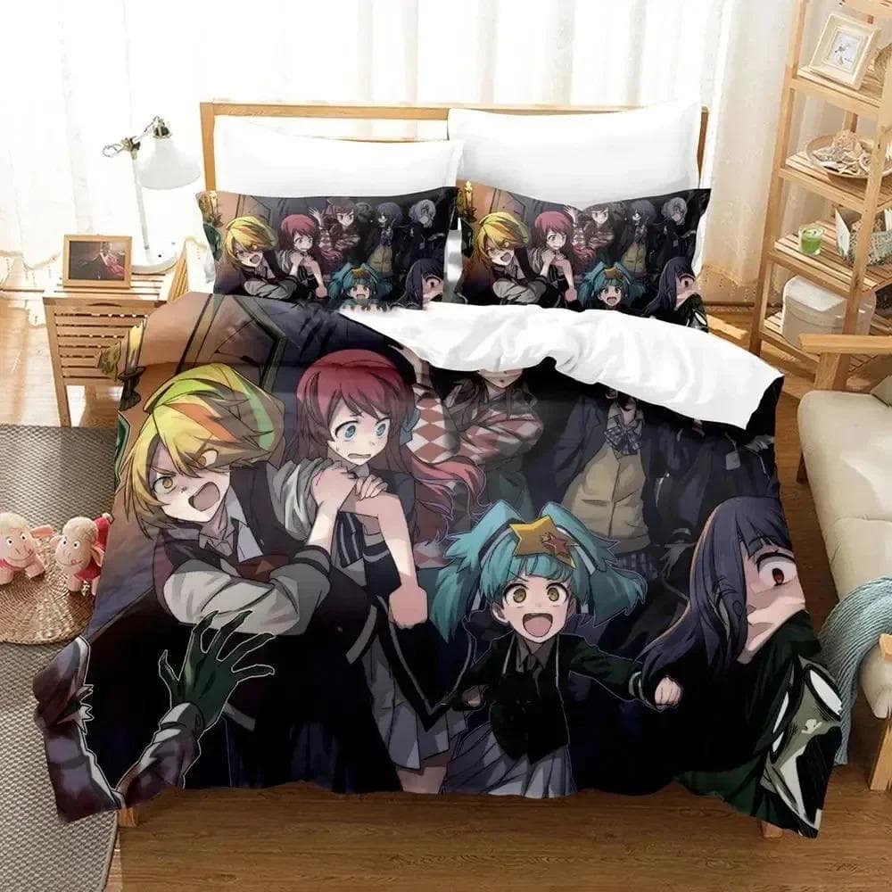 3D Printed Anime Zombie Land Saga Bedding Sets exquisite bed supplies set duvet cover bed comforter set luxury birthday gift 135X200cm-2pcs