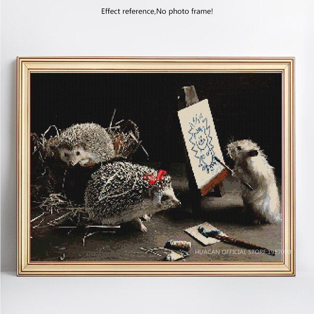 Diamond Painting Animal Hamster Rhinestone Mosaic Diamond Embroidery Cross Stitch 20X30CM