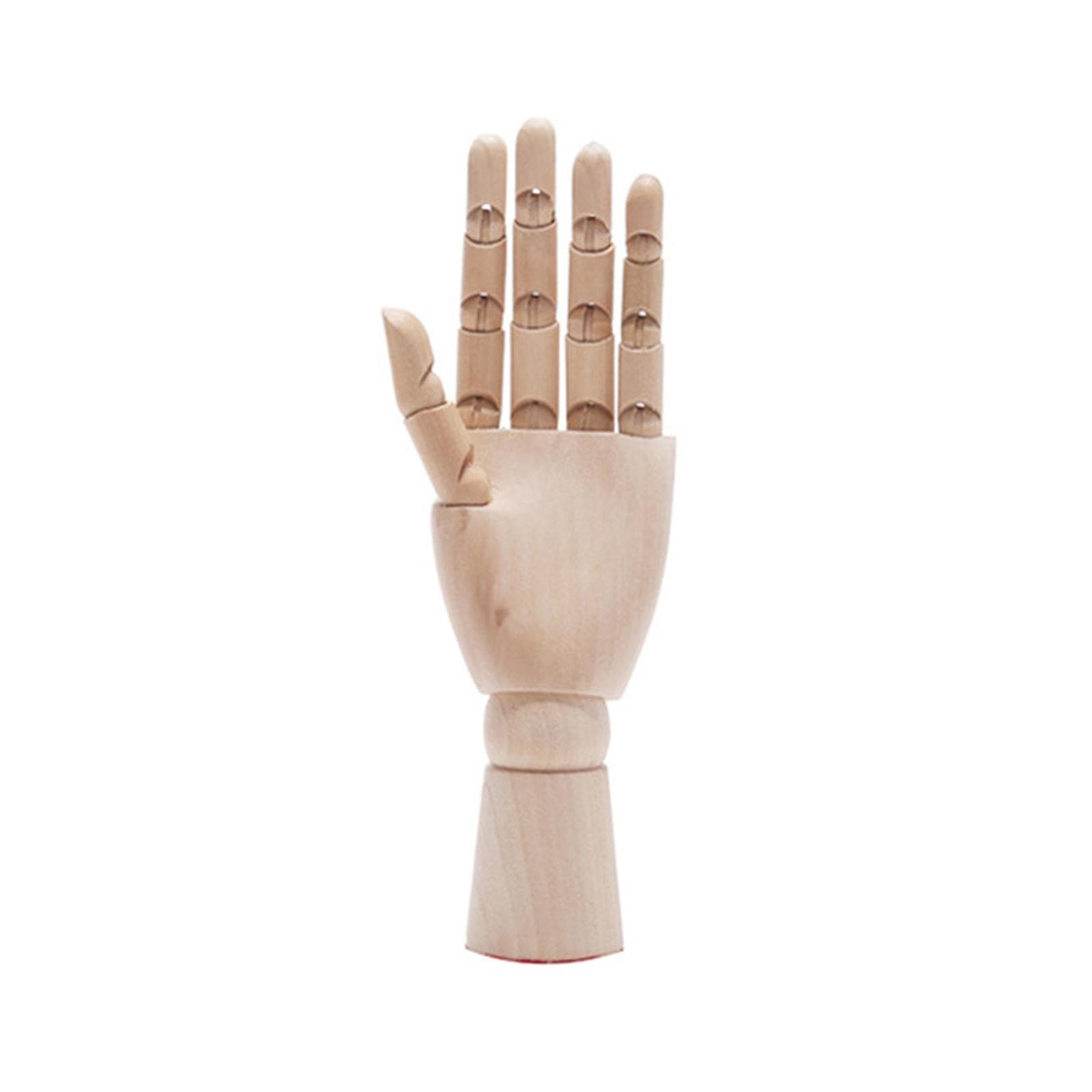 Jointed Hand Plant Holder Flexible Eye Catching Wooden DIY Plant Accessories Decor for Bedroom