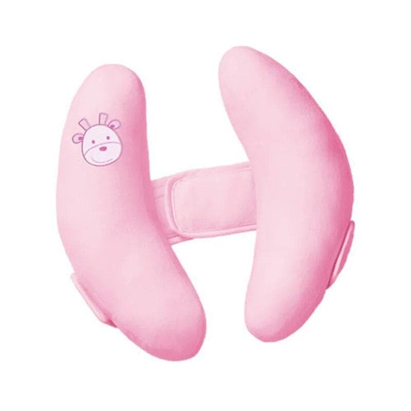 Cartoon Infant Stroller Neck Pillow Car Seat Head Protector Pillow Baby Stroller Sleeping Neck Support Pillow pink