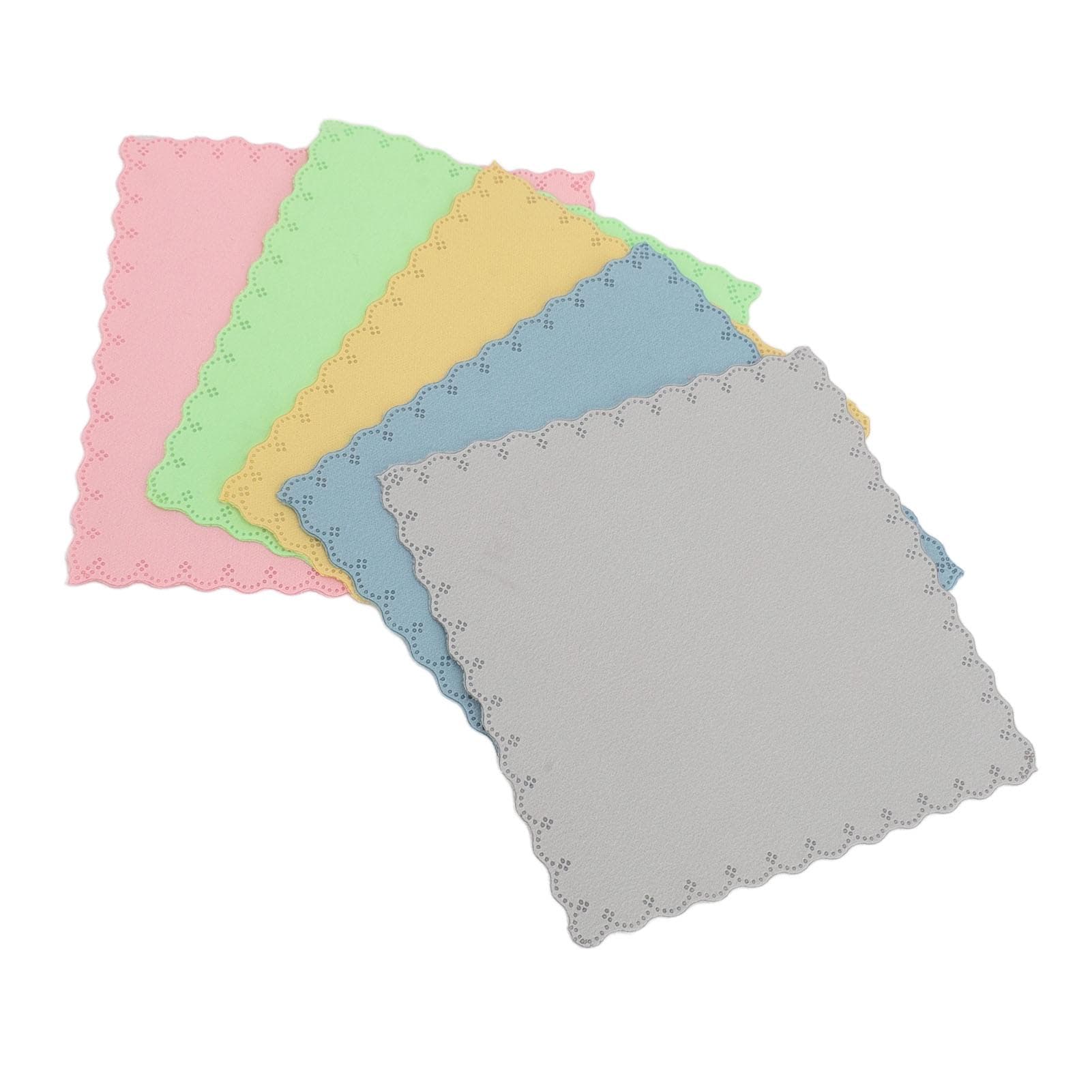 5PCS Musical Instruments Cleaning Cloth Double Sided Velvet Ultrasonic Pattern Guitar Cleaning