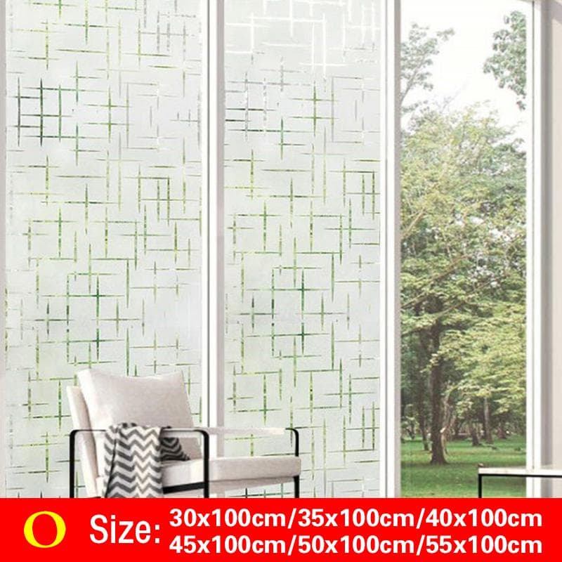 1Roll Home Decor Sticker Stained 3D Decorative Window Glass Film Privacy Anti UV 45x100cm