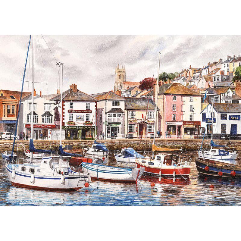 Diamond Painting Boat Town DIY 5D Diamond Embroidery Full Round Drill Set Rhinestone Cross Stitch 20X30CM