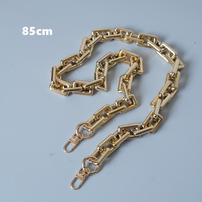 New Fashion Woman Bag Accessory Detachable Parts Replacement Chain Solid Gold Acrylic Luxury Strap Women Shoulder Handle Chain 85CM gold