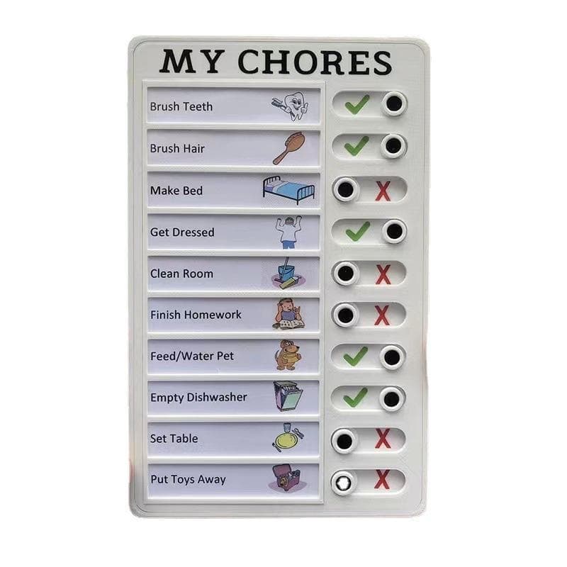 Memo Plastic Board Daily Task Planning Board Blank CHECKLIST MY CHORES Checklist Task Board Wall Decoration