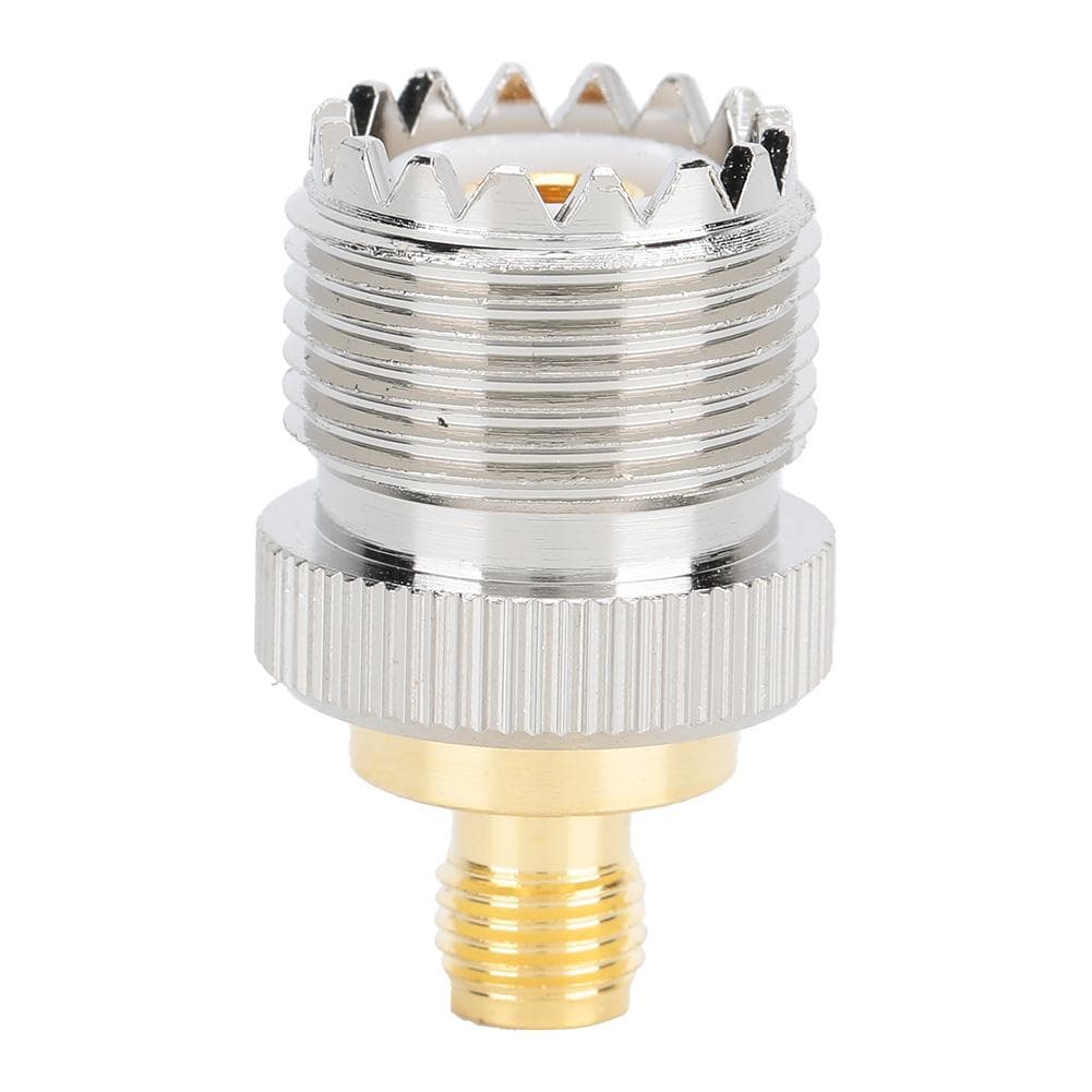 2pcs SMA Female to UHF Female Adapter Connector Brass 50 Ohm Connector for Antennas