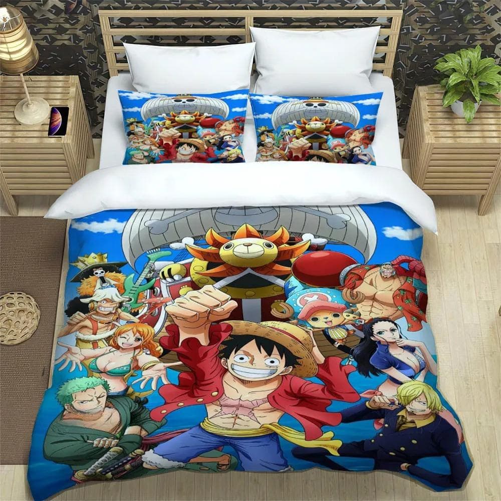 3D cartoon One P-Piece Bedding Sets exquisite bed supplies set duvet cover bed comforter set bedding set luxury birthday gift 135X200cm 2pcs