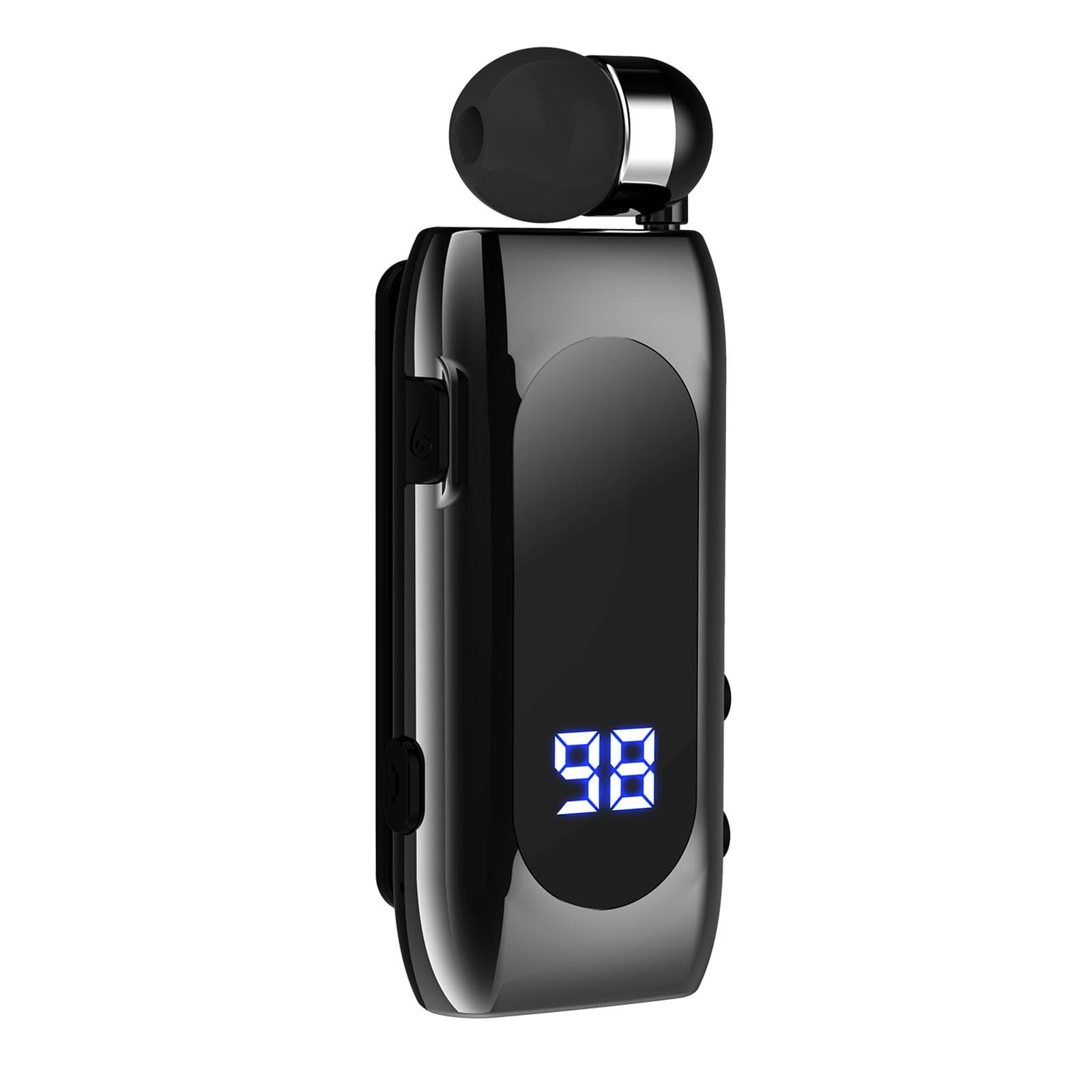 K55 Wireless Business BT5.2 Headset in-Ear Retractable Earphone Hands-free Sport Driver Earphone black