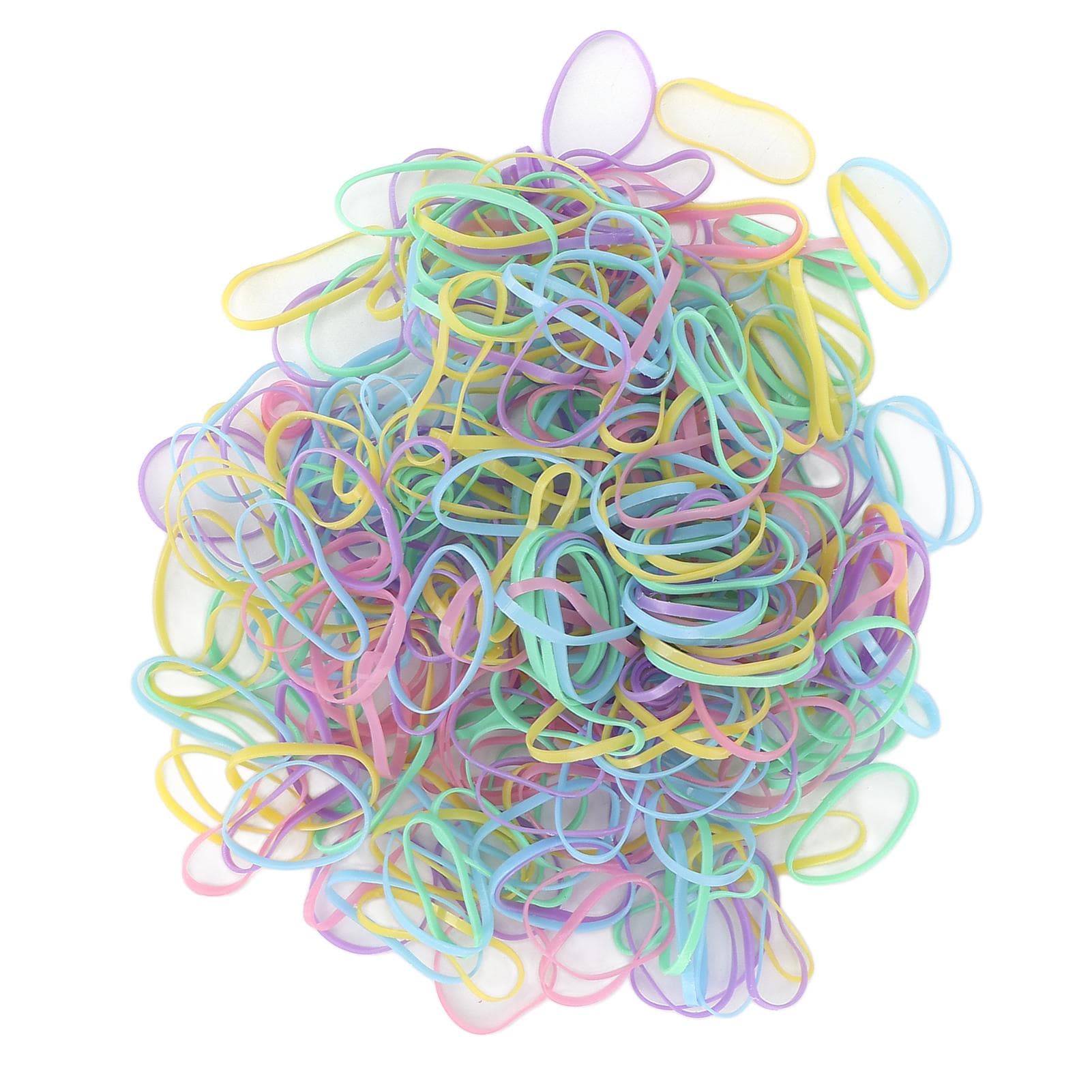 Plastic Hair Ties Colorful Thick Elastic Hair Bands for Toddler Baby Girls Kids Hair Styling