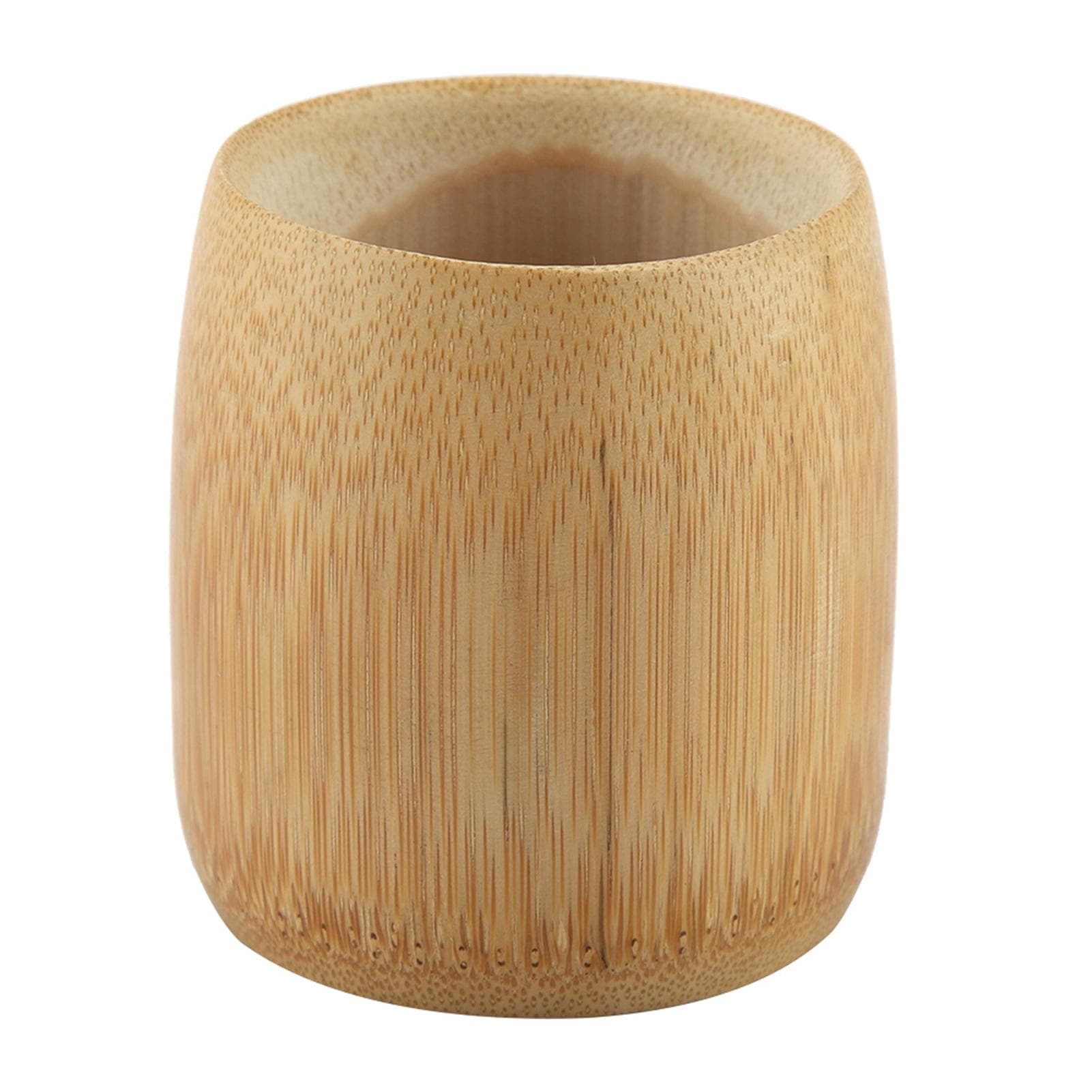 Natural Pure Bamboo Tea Cup Handmade No Paint Eco friendly Water Cups(Round Mouth M)
