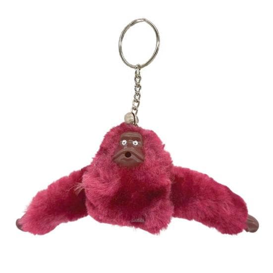 Chain Cartoon Plush Furry Three-dimensional Realistic Look Soft Cute Girl Fur Monkey Key Ring Women Bag Ornament Handbag