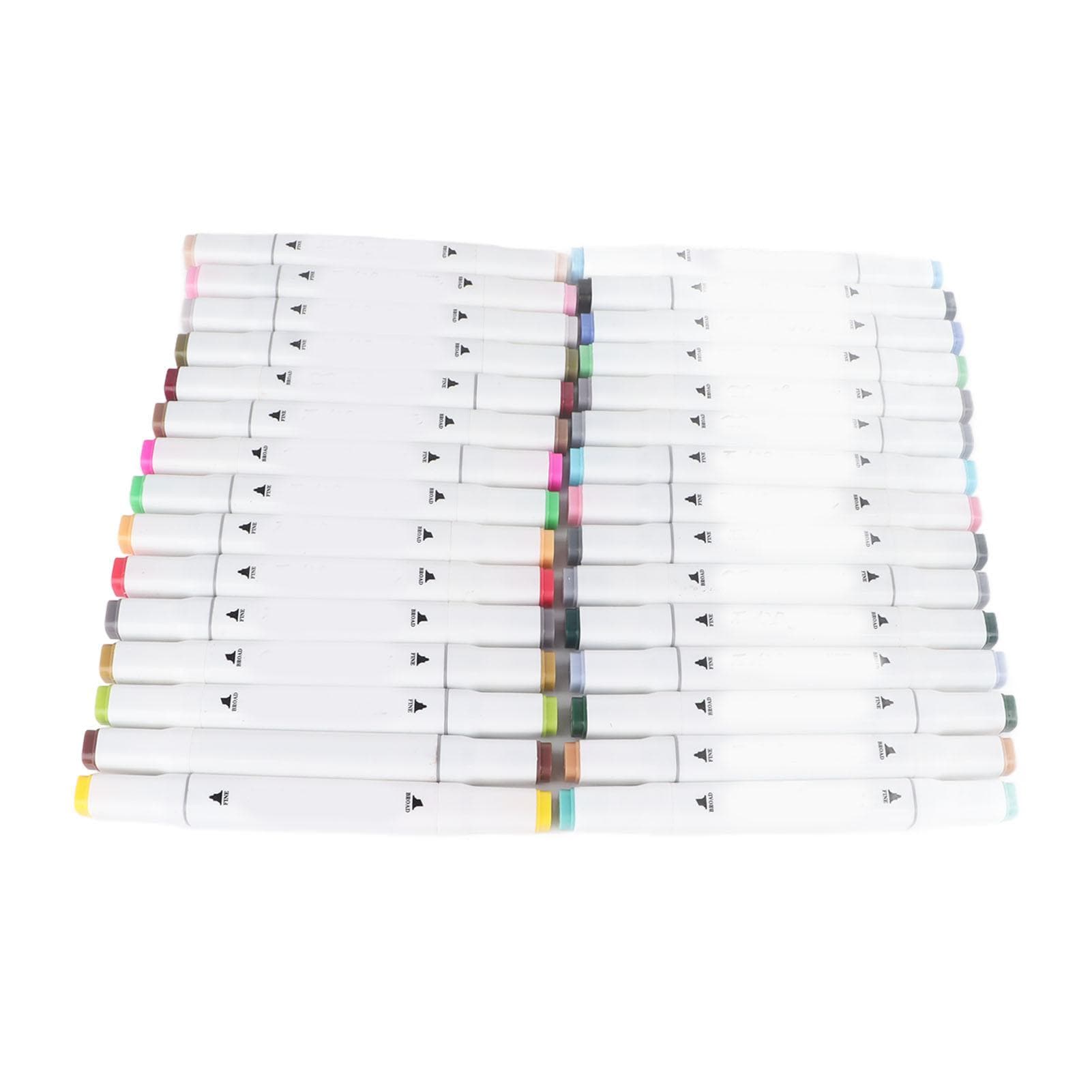Dual Tip Markers 30 Colors Safe Portable Paint Markers for Rock Canvas Wood Plastic Fabric Painting