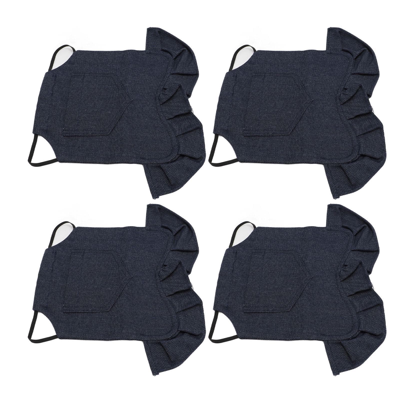 4PCS Chicken Saddle Double Layer Denim Breathable Handmade Hen Apron Poultry Protector
