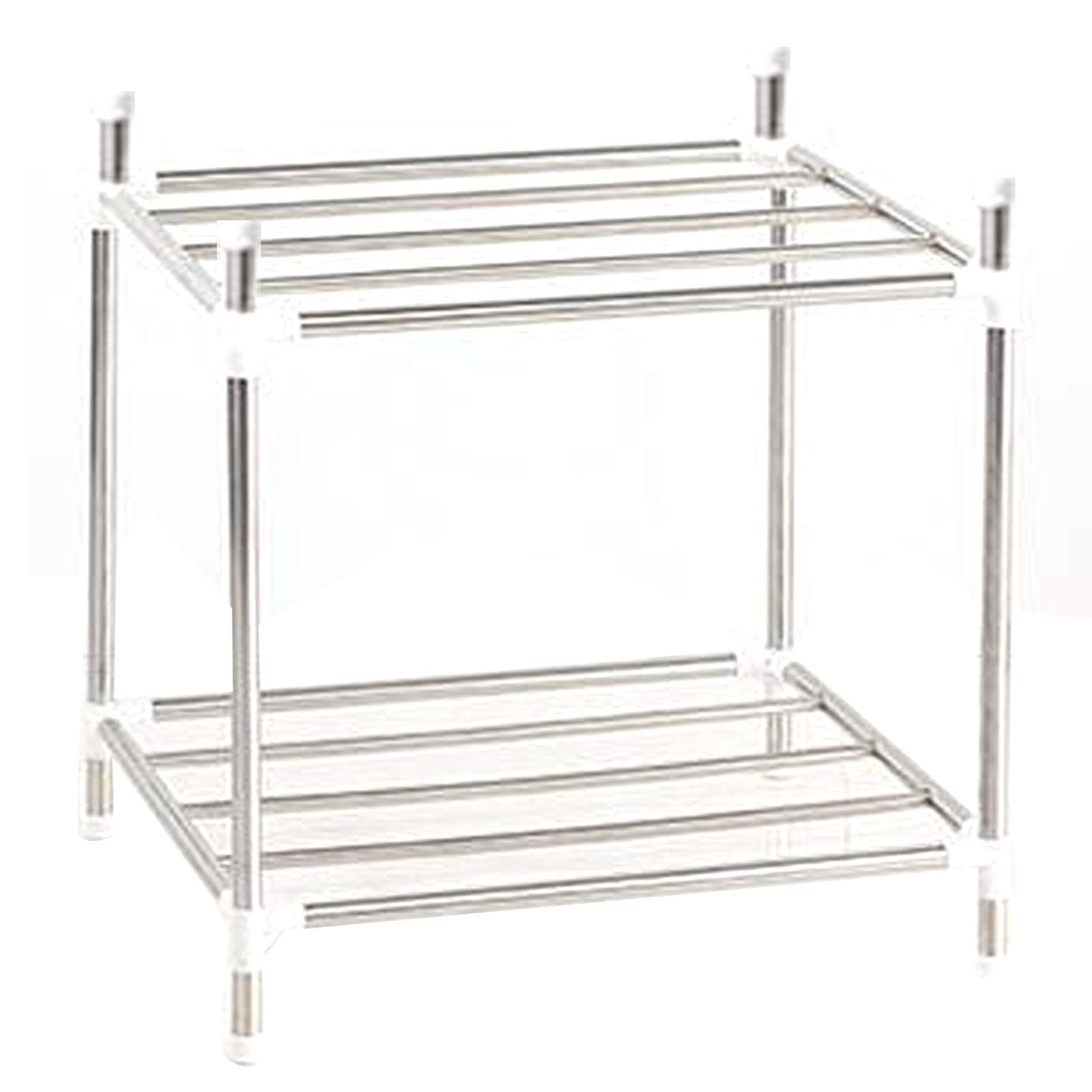 2 Layers Stainless Steel Kitchen Shelves Bathroom Shelves Thickened Heightened Storage Racks