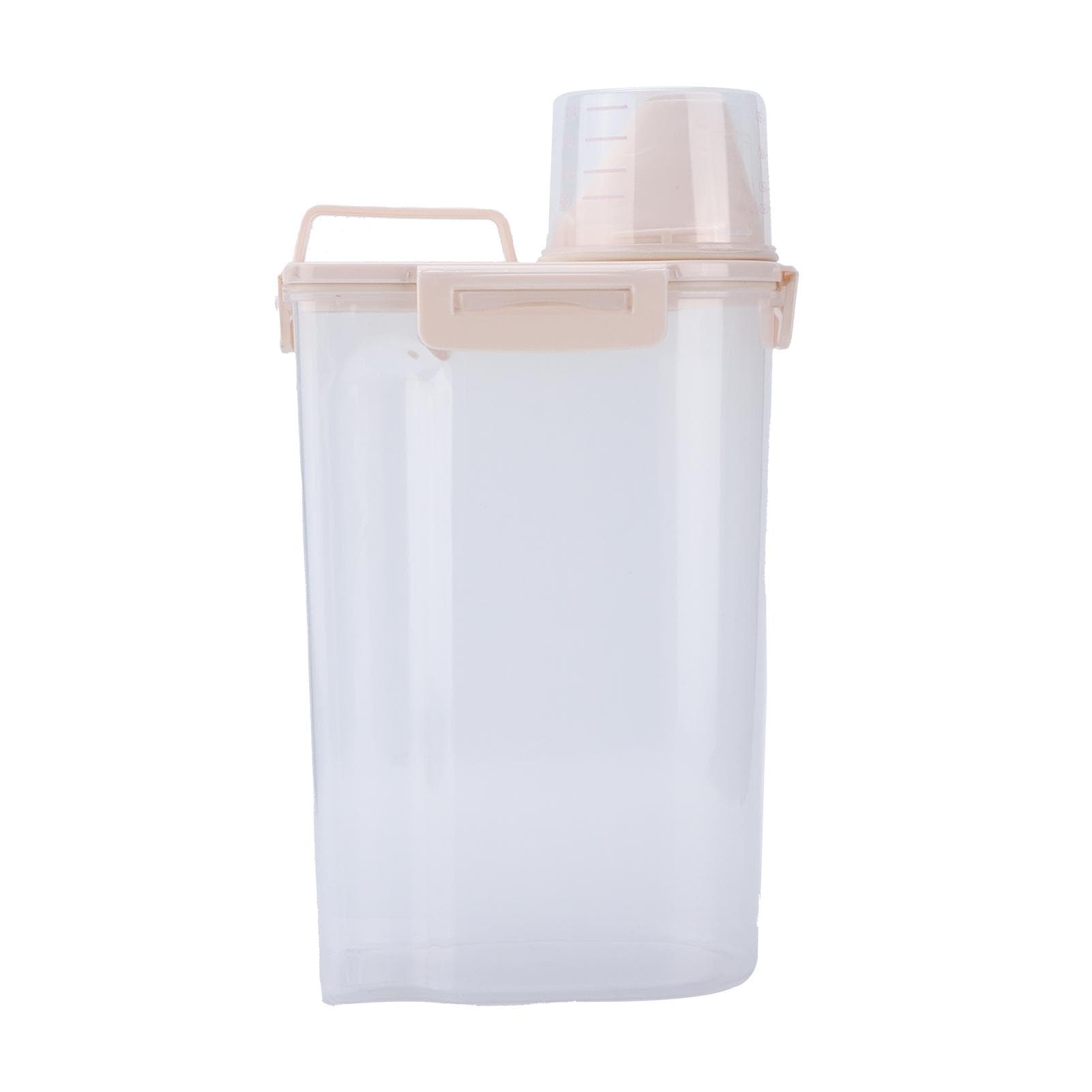 Pet Food Storage Sealed Moisture Proof Container Dog Food Storage Bucket with Lid and Measuring Cup