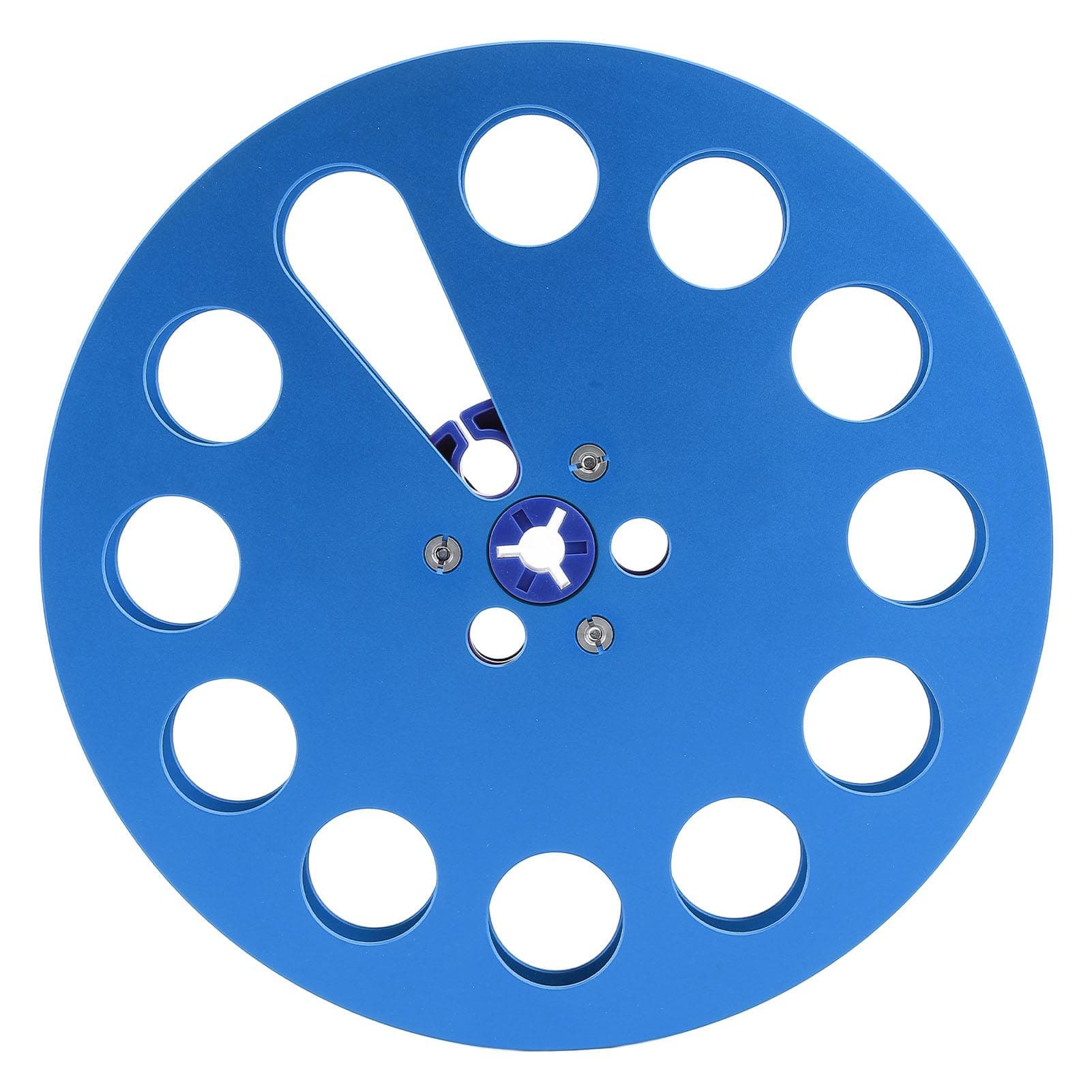 14 7 Inch Empty Tape Reel Aluminum Alloy Universal Open Reel Sound Tape Empty Reel for ReVox blue