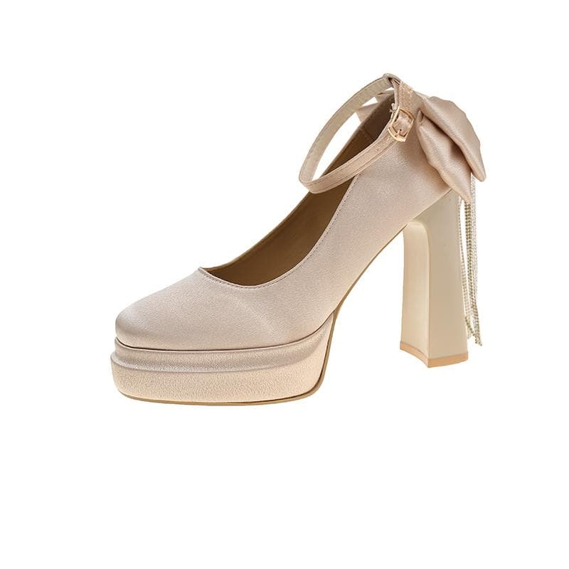 Designer Platform High Heels Lolita Shoes Fashion Straps Spring Autumn Night Club Stripper Pumps White Heels Women Shoes 39